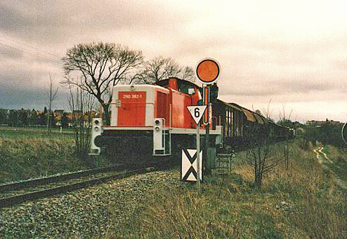 Einfahrvorsignal Dinkelsbhl Nord 1989